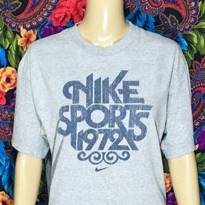 MEN'S NIKE SHIRT SIZE MEDIUM NIKE SPORTS 1972 LOGO TOP JUST DO IT! SPORTS GYM
